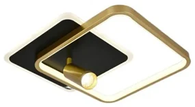 Lustra LED Cu Telecomanda, Elit's Tulia s, Negru-Gold, 76w