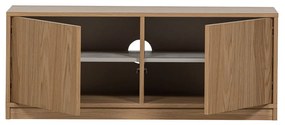 Bibliotecă modulară în culoare naturală cu aspect de lemn de stejar 217x243 cm Modulair – vtwonen