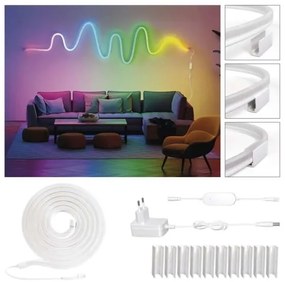 Bandă RGBIC LED dimabilă GoSmart LED/33W/230V 5 m Wi-Fi Tuya