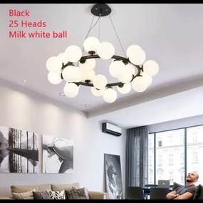 Lustra LED Elit'S cu 25 Globuri, Acril G9