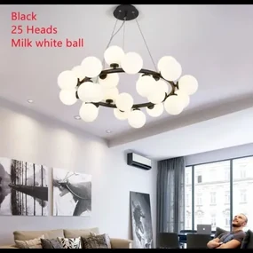 Lustra LED Elit'S cu 25 Globuri, Acril G9