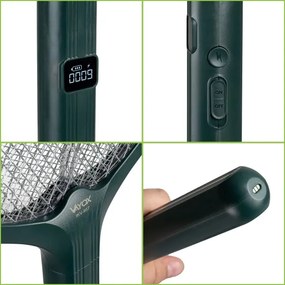 Paletă LED electrică anti-insecte 2 în 1 1200 mAh/5V verde