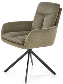 Scaun rotativ K536 stofa olive