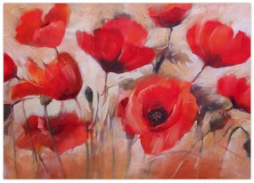 Tablou pe sticlă - Maculii lupului (70x50 cm)