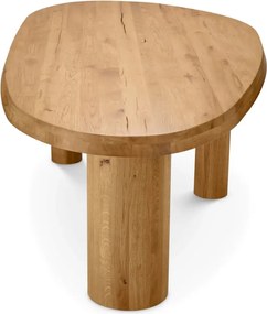 Masa dining din lemn design LUX Prelude, Reclaimed oak