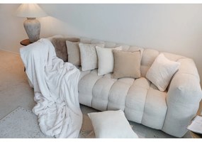 Pătură albă/bej din blană artificială 150x200 cm Ruby – Tiseco Home Studio