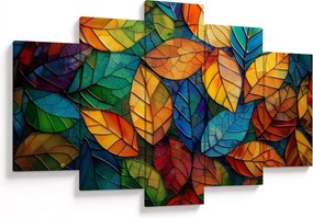 Tablou - Mozaic din frunze (150x105 cm)