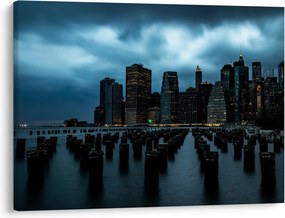 Tablou - Privire spre Zgârâie nori din New York (70x50 cm)