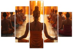 Tablou - Lecții de yoga (150x105 cm)