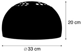 Lampă arc XXL umbră alamă