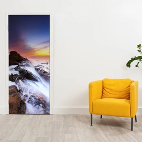 Fototapet pentru ușă - Muntții în ceață (95x205cm)
