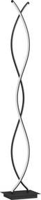 HOMCOM Lampă de Podea LED cu Spirală Dublă, Negru | Aosom Romania