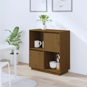 Servanta, maro miere, 74x35x80 cm, lemn masiv de pin 1, maro miere