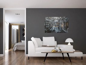 Tablou cu u interiorul clădirii vechi (90x60 cm)