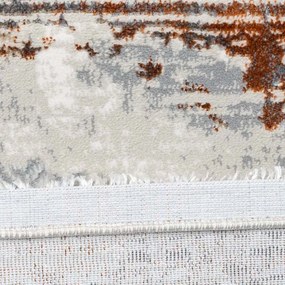 150x230 cm Covor premium, 70% Polyester și 30% Polipropilenă, Design Modern, Cupru, Densitate 2300 gr/m2