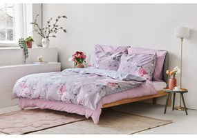 Lenjerie de pat din bumbac pentru pat single Bonami Selection Belle, 140 x 220 cm, roz