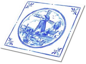 Plăcile de vinil Moara de vant in stil azulejos