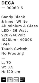 Oglinda baie cu iluminat LED IP44 Ural, 70x120cm