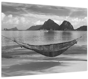 Tablou - Hamac pe plajă (70x50 cm)