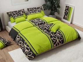 Lenjerie de pat din bumbac BELLA BLEND verde Dimensiune lenjerie de pat: 70 x 90 cm | 140 x 200 cm