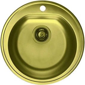 Chiuveta inox Alveus Form 30 finisaj auriu 51 cm