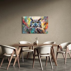 Tablou - Pictură de o bufniță (90x60 cm)