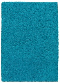 Covor elegant turcoaz închis, cu fire mai înalte Lăţime: 60 cm | Lungime: 100 cm