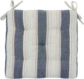 Pernă pătrată pentru scaun din bumbac în dungi, 45×45 cm, „Stripe Chair Pad"