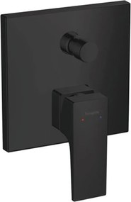 Baterie cada - dus incastrata Hansgrohe Metropol negru mat