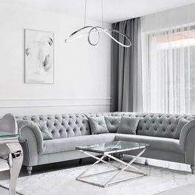 Lustra LED suspendata design modern Aisha crom