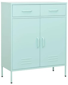 vidaXL Dulap de depozitare, verde mentă, 80x35x101,5 cm, oțel