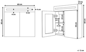 Dulap pentru baie JAREL (alb). 1027139
