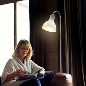 Lampă de podea 1xE27/25W/230V albă