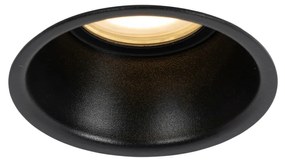 Spot încastrat inteligent negru IP44 incl. Wifi GU10 50mm - Dept