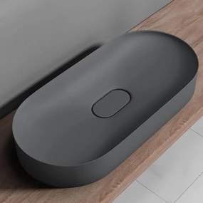 Lavoar pentru blat IRIS 71 cm gri mat