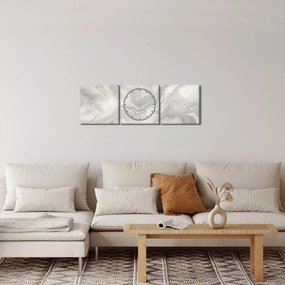 Tablou - Textura de marmură naturală (cu ceas) (90x30 cm)