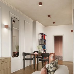 Sollux SL.1805 - Spot de tavan AURA, 2x GU10/10W/230V, maro