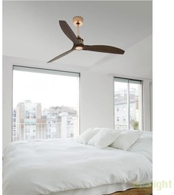 Ventilator cu telecomanda JUST cupru/ nuc 33399