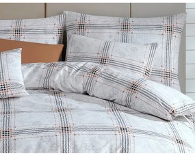 Lenjerie de pat din bumbac BedTex Quatre alb , 220x 200 cm, 2 buc 70 x 90 cm, 220 x 200 cm, 2 buc. 70 x 90 cm