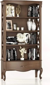 Bibliotecă lemn masiv Celisea, 94 × 43,5 × 180 cm