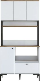 Dulap Jesy Walnut and White