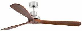 Ventilator de tavan cu telecomanda LANTAU XL nickel/lemn maro