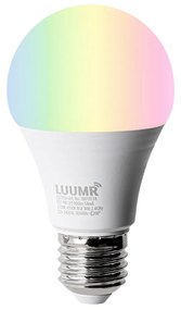 Lampă de podea inteligentă bronz cu abajur alb inclusiv Wi-Fi A60 - Ladas Deluxe