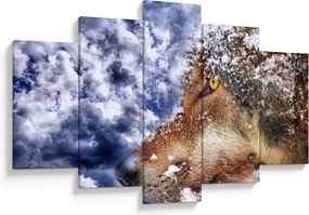 Tablou cu lup (150x105 cm)