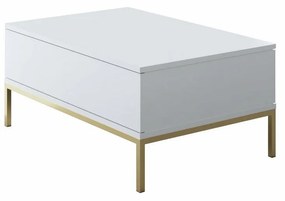 Măsuță de cafea Lord White and Gold