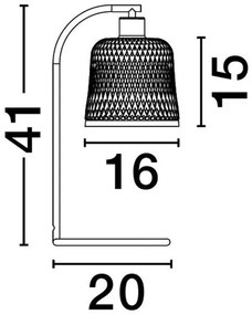 Veioza, Lampa de masa boho style design natural Intra