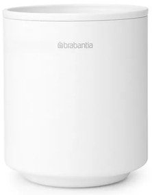 Brabantia MindSet suport periuță de dinți 1005685, Curățare ușoară, Deschidere largă, Acoperire minerală, Alb
