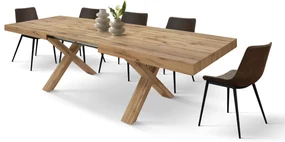 Masa Linda extensibila, blat PAL - RUSTIC INTEGRAL - 180 cm / 90 cm / 77 cm