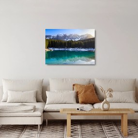 Tablou pe sticlă - Lacul Karersee (70x50 cm)