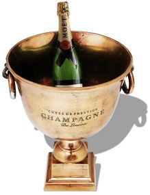 243498 vidaXL Frapieră pentru șampanie, model cupă trofeu, maro